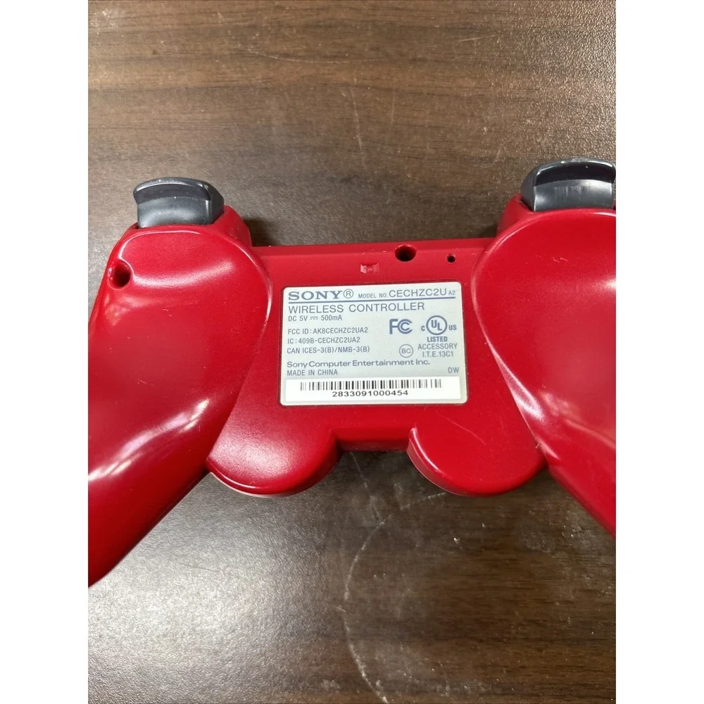 Sony Playstation 3 PS3 DualShock 3 Controller Scarlet Red Genuine OEM RARE